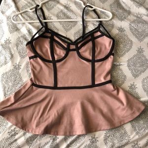 Nice black and pink top